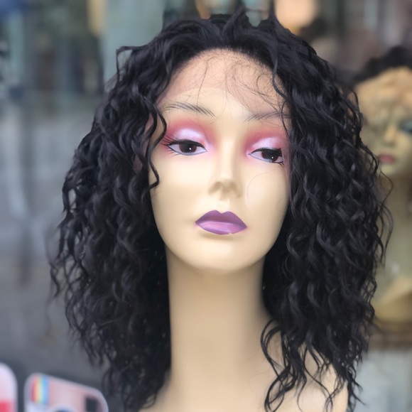 Black curly Freepart Wig 2020 beautiful curly main image 7